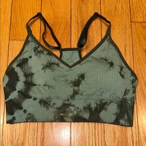 NWT Victoria’s Secret Pink | Women's Green Tie-Dye Sports Bra | Size Small.